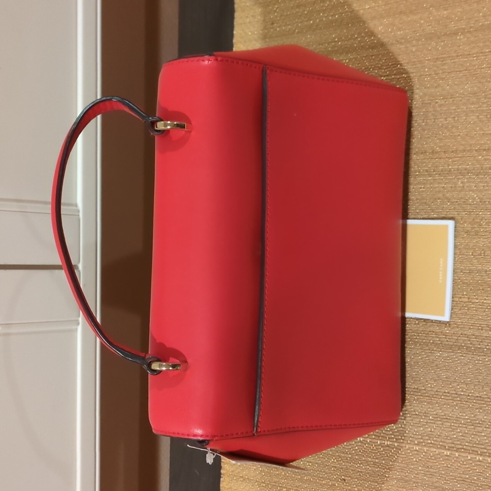 MICHAEL Michael Kors Red Top-Handle Satchel - Picture 5 of 9